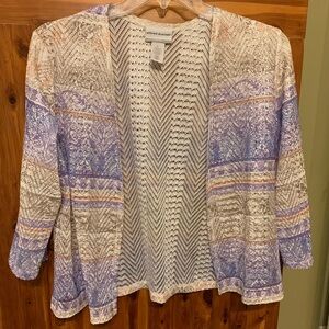 Alfred Dunner Petite Open Front Cardigan